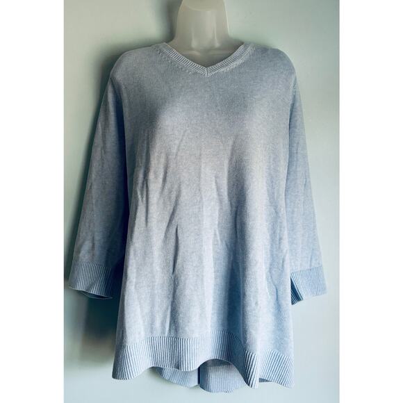 Talbots Blue Sweater 3X - Picture 6 of 8